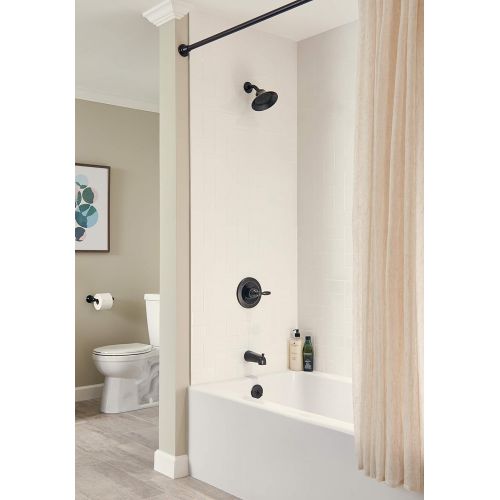  Peerless Claymore Single-Handle Tub and Shower Faucet Trim Kit with Single-Spray Shower Head, Oil-Rubbed Bronze PTT188790-OB (Valve Not Included)