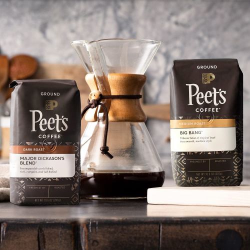  Peets Coffee, Espresso Forte - Dark Espresso Roast Whole Bean Coffee - 32 Ounce Bag