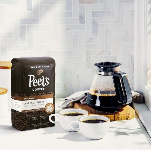  Peets Coffee, Espresso Forte - Dark Espresso Roast Whole Bean Coffee - 32 Ounce Bag