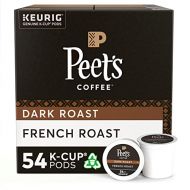 Peets Coffee French Roast, Dark Roast, 54 Count Single Serve K-Cup Coffee Pods for Keurig Coffee Maker