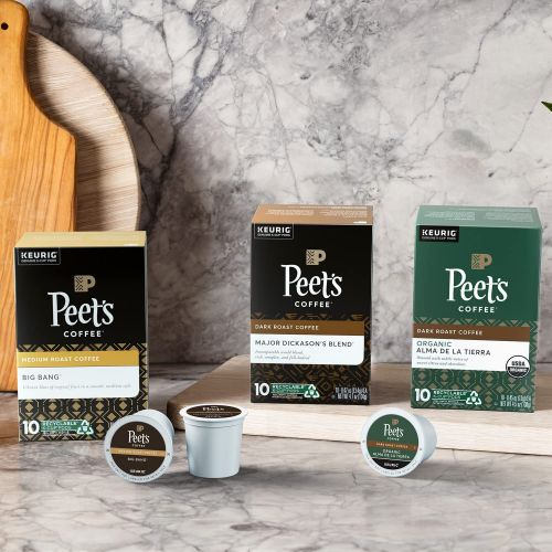  Peets Coffee French Roast, Dark Roast, 54 Count Single Serve K-Cup Coffee Pods for Keurig Coffee Maker