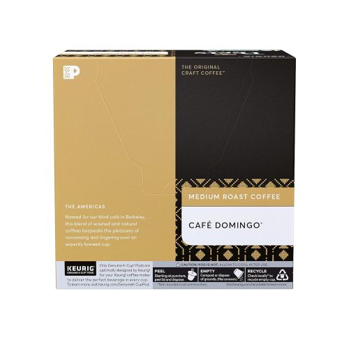  Peets Coffee Peet’s Coffee Cafe Domingo K-Cup Coffee Pods for Keurig Brewers, Medium Roast, 16 Pods