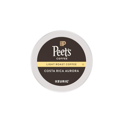  Peets Coffee, Costa Rica Aurora, Light Roast, K-Cup Pack (60 ct), Single Cup Coffee Pods, Bright, Clean, Smooth Blend of Costa...