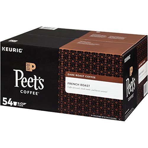  Peets Coffee K-Cup Pack Peet’s Coffee French Roast K-Cup Pack 54 count single serve coffee cups