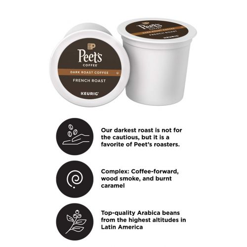  Peets Coffee K-Cup Pack Peet’s Coffee French Roast K-Cup Pack 54 count single serve coffee cups