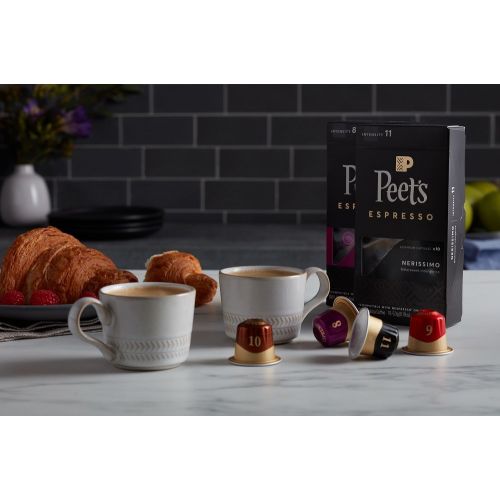  Peets Coffee Espresso Capsules Nerissimo Intensity 11 (100 Count) Compatible with Nespresso Original...