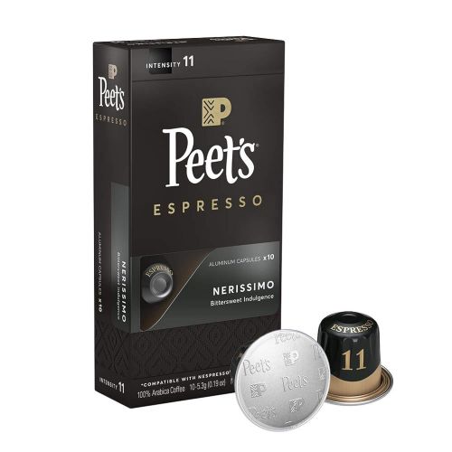  Peets Coffee Espresso Capsules Nerissimo Intensity 11 (100 Count) Compatible with Nespresso Original...