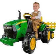 Peg Perego John Deere Ground Force Tractor with Trailer 12 Volt Ride on