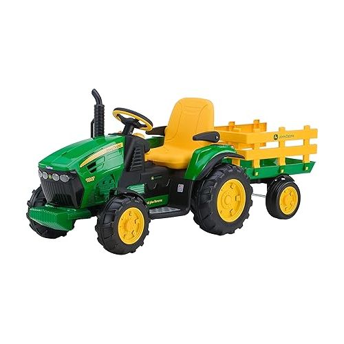 뻬그 Peg Perego John Deere Ground Force Tractor with Trailer 12 Volt Ride on