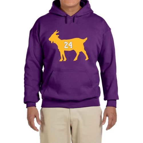  Peg Leg Shirts PURPLE Los Angeles Kobe Goat Hooded Sweatshirt