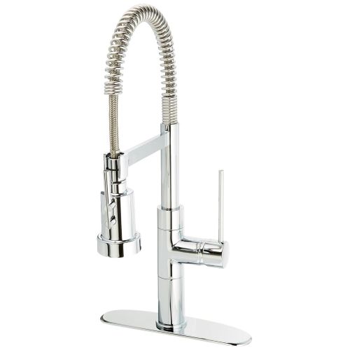  Pegasus LaToscana 78CR557PHD Elba Single Handle Pull-Out Spray Kitchen Faucet, Chrome Finish