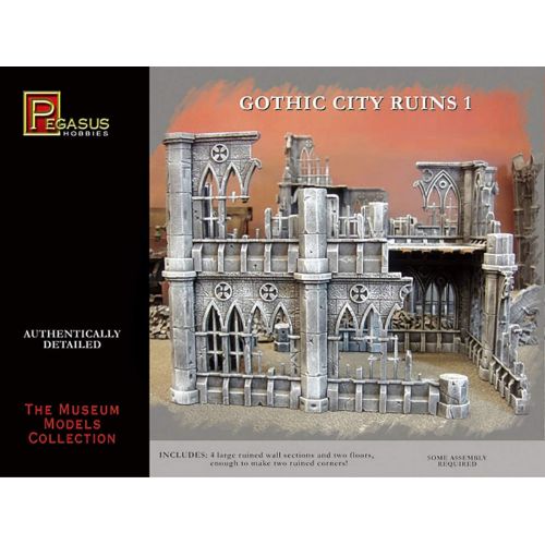  Pegasus Hobby Pegasus Hobbies Gothic City Building Ruins Set 1