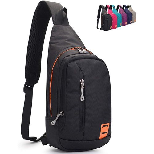  Peicees Small Sling Backpack Waterproof Unisex Shoulder Bag Chest Crossbody Daypack