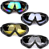 Peicees Pack of 2/4 Ski Goggles for Women Men Kids Snow Sports Motorcycle Snowboard Goggles