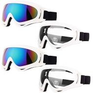 Peicees 4 Pack Ski Goggles for Women Men Kids Snow Sports Snowboard Goggles