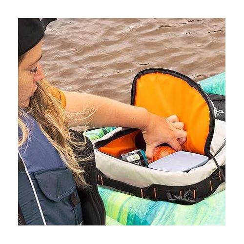  Pelican Argo 100X EXO - Premium Sit-in Recreational Kayak - Exo Cooler Bag Included - 10 ft - Blue Coral