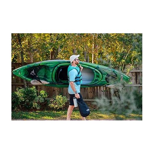  Pelican Argo 100X EXO - Premium Sit-in Recreational Kayak - Exo Cooler Bag Included - 10 ft - Blue Coral