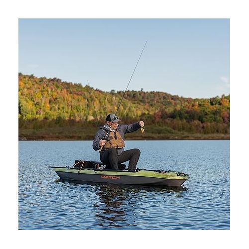  Pelican Catch Mode 110 Premium Angler Kayak - Fishing Kayak with Lawnchair - 10.5 ft