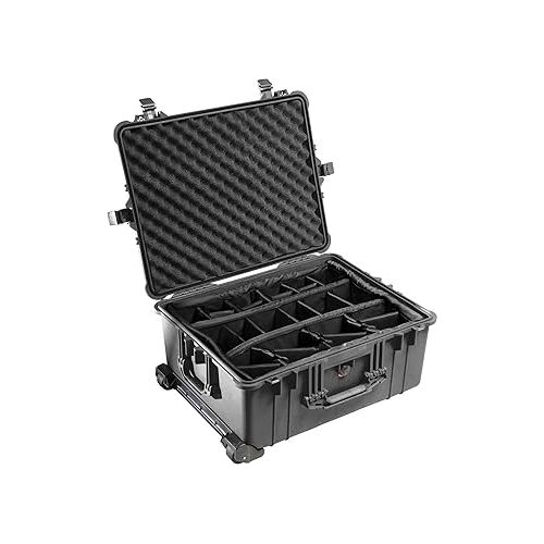  Pelican 1610 Case With Padded Dividers (Black)