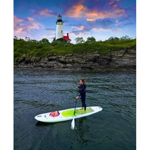  Pelican - SUP - Hardshell Stand-Up Paddleboard - Lightweight Board with a Bottom Fin for Paddling, Non-Slip Deck - Perfect for Youth & Adult