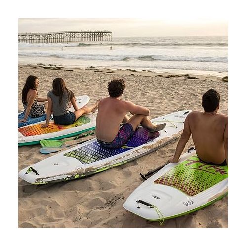  Pelican - SUP - Hardshell Stand-Up Paddleboard - Lightweight Board with a Bottom Fin for Paddling, Non-Slip Deck - Perfect for Youth & Adult