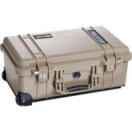 Pelican 1514 Tan Case With Padded Dividers and Wheels