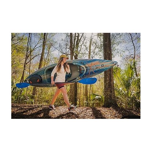  Pelican Argo 100XR - Premium Sit-in Recreational Kayak - Lightweight one Person Kayak - 10 ft - Cosmos