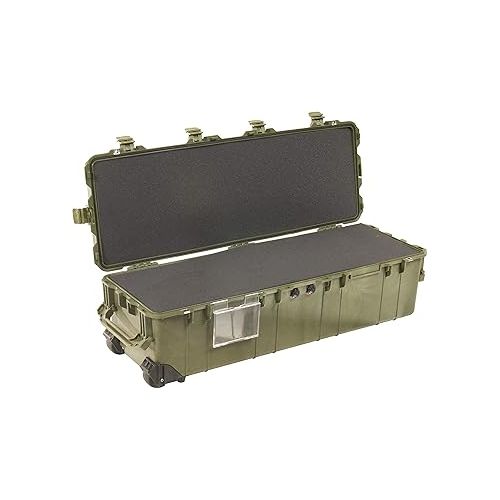  Pelican 1740 Travel Vault Watertight Hard Case with Foam - Olive Drab Green