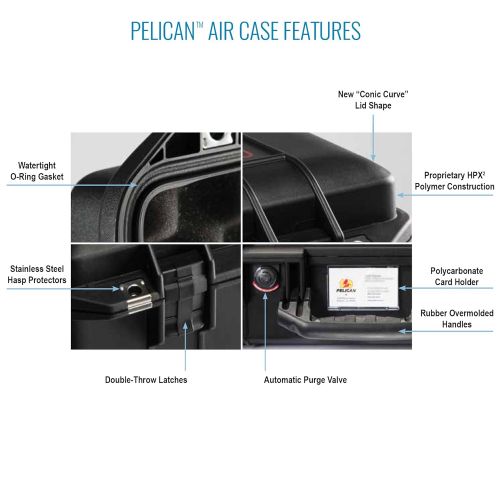  Pelican Air 1605 Case With Foam (Black)