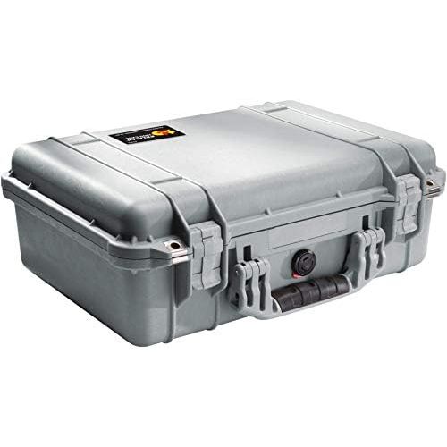  Pelican 1500 Camera Case With Foam (Silver)