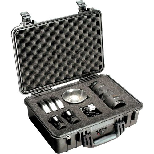  Pelican 1500 Camera Case With Foam (Silver)
