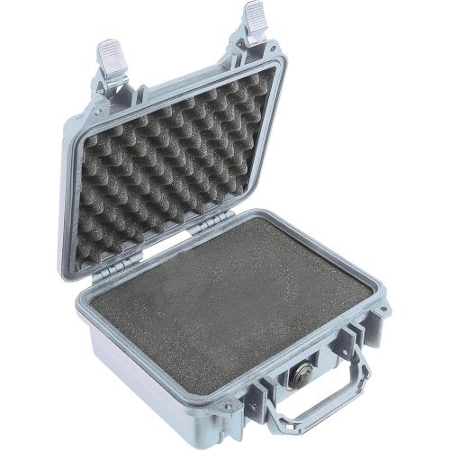  Pelican 1200 Case With Foam (Silver)