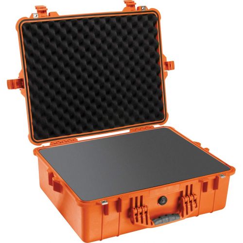  Pelican 1600 Camera Case With Foam (Orange)