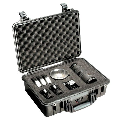  Pelican 1500 Camera Case With Foam (Orange)