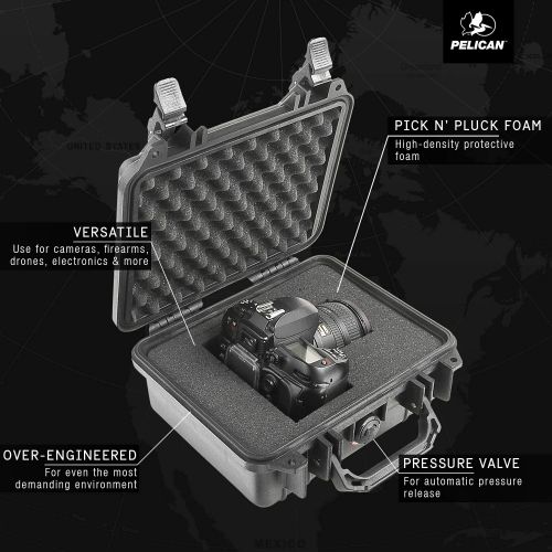  Pelican 1200 Case with Foam for Camera Yellow