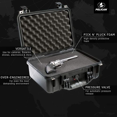  Pelican 1450 Case With Foam (Black)
