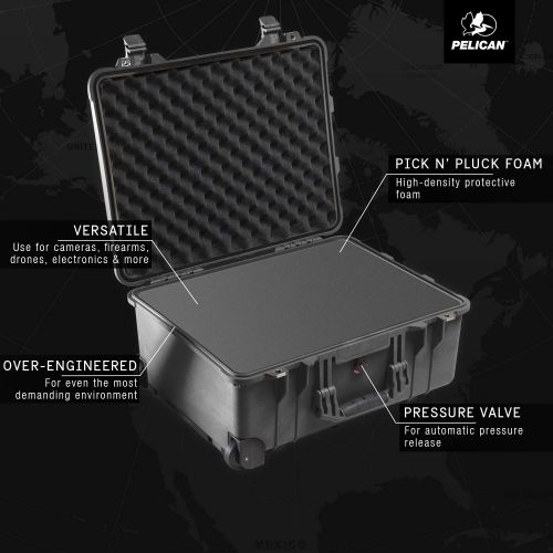  Pelican 1560 Camera Case With Foam (Silver)