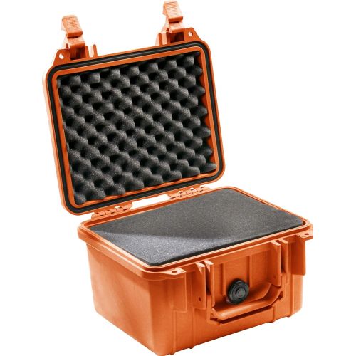  Pelican 1300 Camera Case With Foam (Orange)