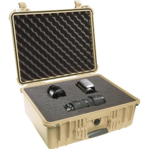  Pelican 1550 Camera Case With Foam (Desert Tan)