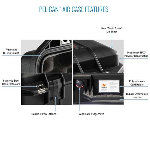  Pelican Air 1485 Case With Padded Dividers (Black)