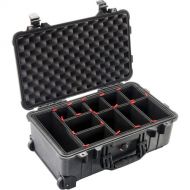 Pelican 1510TP Carry-On Case with Trekpak Divider System (Black)