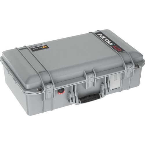  Pelican 1555AirNF Hard Carry Case with Liner, No Insert (Silver)