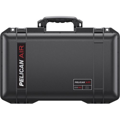  Pelican 1535TRVL Wheeled Carry-On Air Case with Lid Organizer and Packing Cubes (Black)