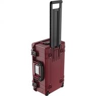 Pelican 1535TRVL Wheeled Carry-On Air Case with Lid Organizer and Packing Cubes (Oxblood)