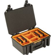 Pelican Vault V300 Case with Lid Foam and Dividers (Black, 18.7L)