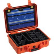 Pelican 1500EMS Watertight ATA Hard Case with EMS Organizer and Dividers (Orange)