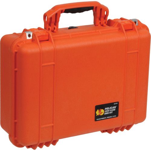  Pelican 1500EMS Watertight ATA Hard Case with EMS Organizer and Dividers (Orange)