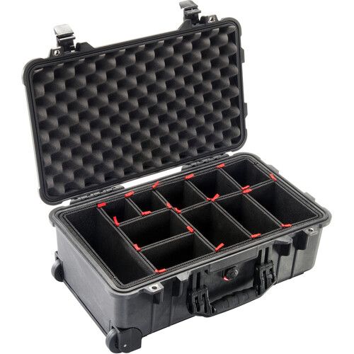  Pelican Carry-On Case with Trekpak Divider System (Black, Special 50th Anniversary Edition)