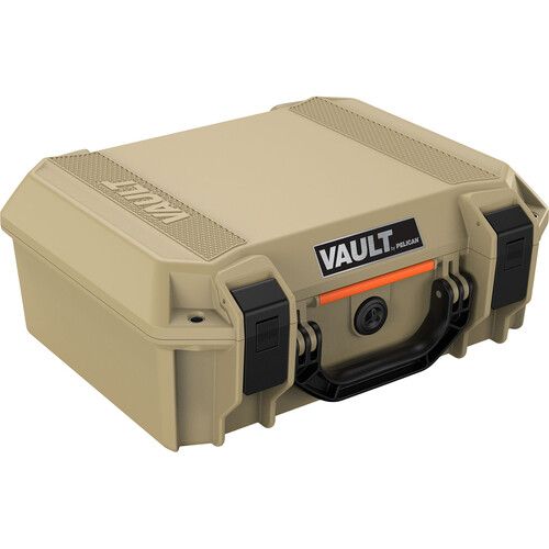  Pelican V200 Vault Medium Case with Foam Insert (Tan)