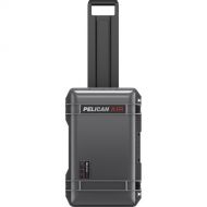 Pelican 1535TRVL Wheeled Carry-On Air Case with Lid Organizer and Packing Cubes (Charcoal)